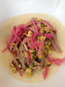 The first taco I had on Sol Tacos.