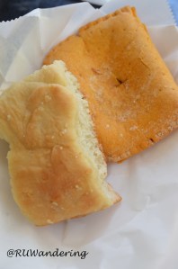 Virgil's Jamaican Food Truck's popular Beef Patty and CoCo Bread