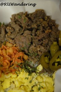 The Bulgogi is a 3 day marinated ribeye beef.