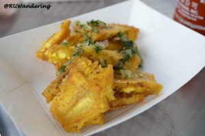 Tostones, made fresh to order on the truck.