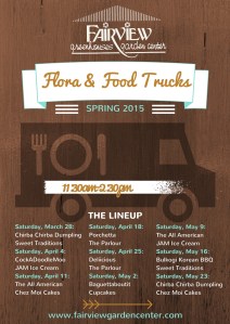 Flora & Food Trucks Poster 2015